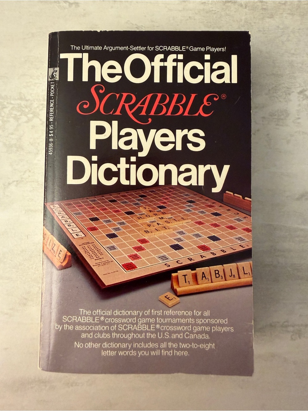 The Official Scrabble Players Dictionary Vintage 1979 Paperback Pocket Books